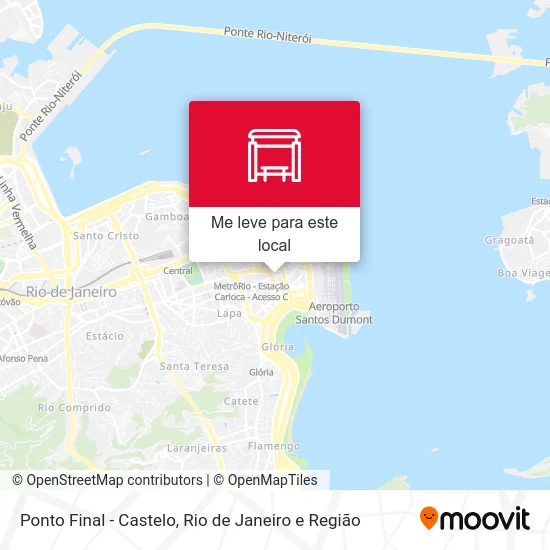 Ponto Final - Castelo mapa