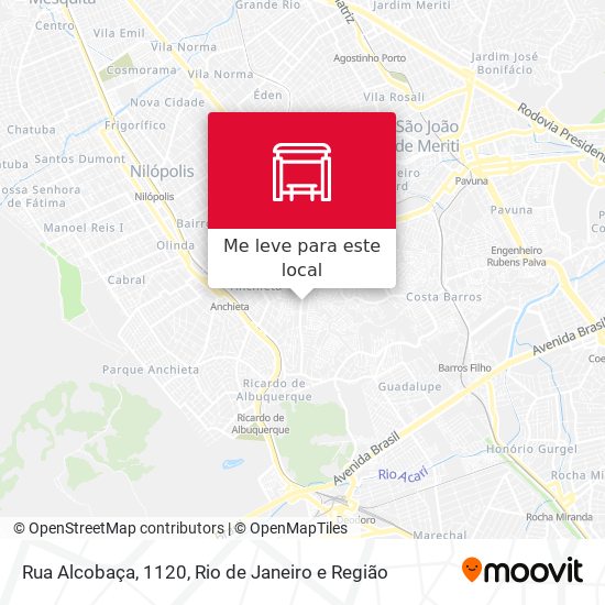 Rua Alcobaça, 1120 mapa