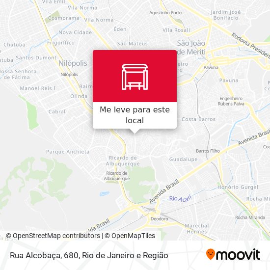 Rua Alcobaça, 680 mapa