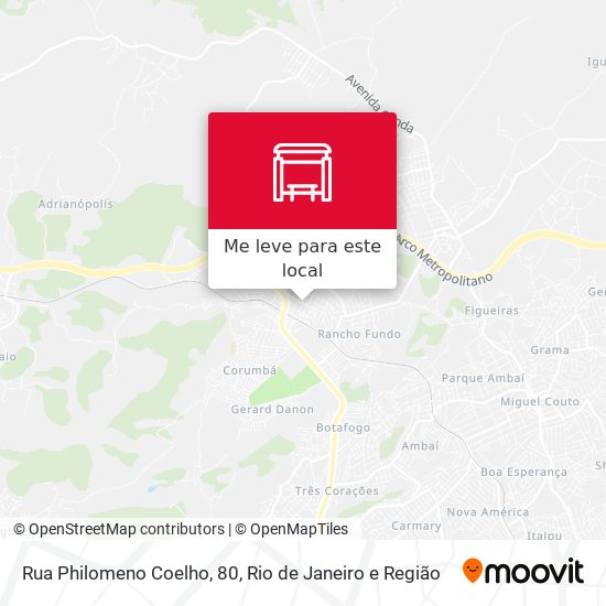 Rua Philomeno Coelho, 80 mapa