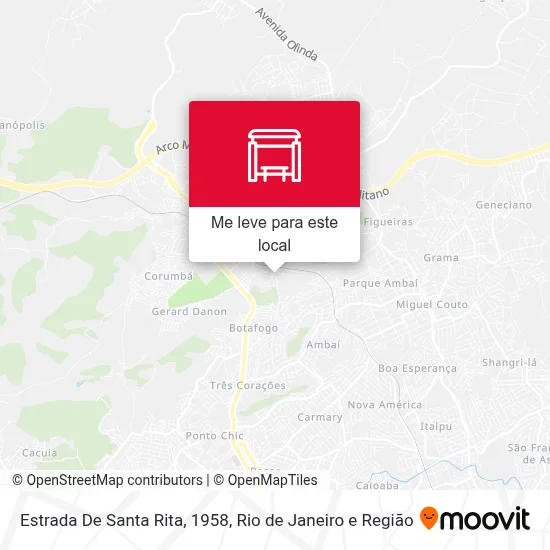 Estrada De Santa Rita, 1958 mapa