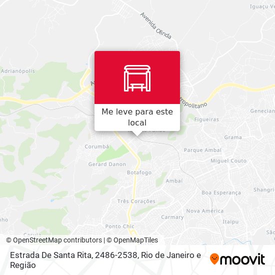 Estrada De Santa Rita, 2486-2538 mapa