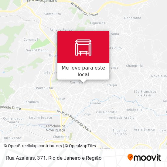 Rua Azaléias, 371 mapa