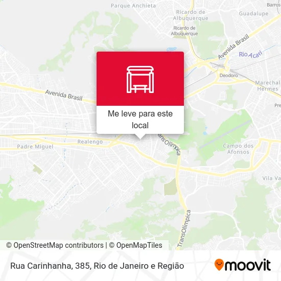 Rua Carinhanha, 385 mapa
