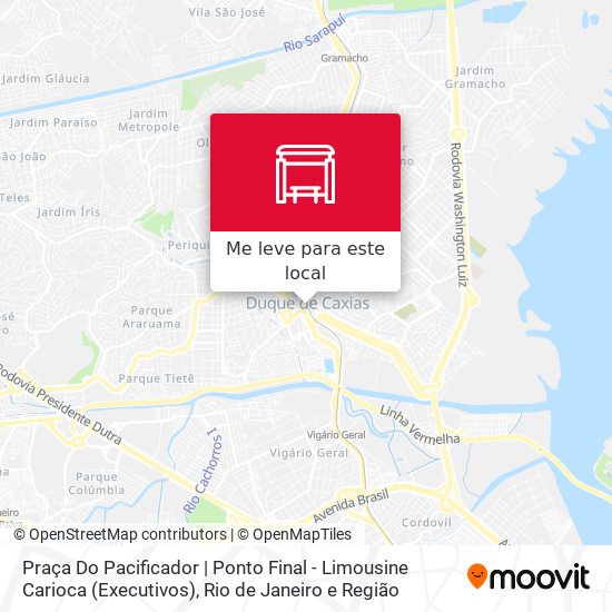 Praça Do Pacificador | Ponto Final - Limousine Carioca (Executivos) mapa