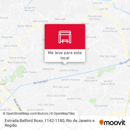 Estrada Belford Roxo, 1142-1180 mapa