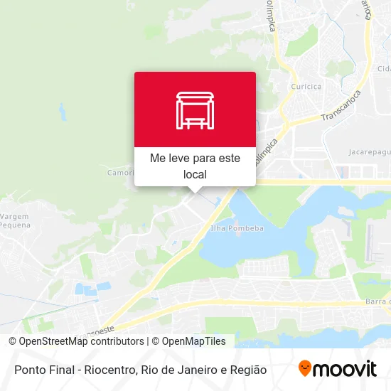 Ponto Final - Riocentro mapa