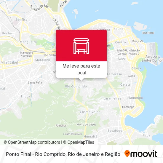 Ponto Final - Rio Comprido mapa