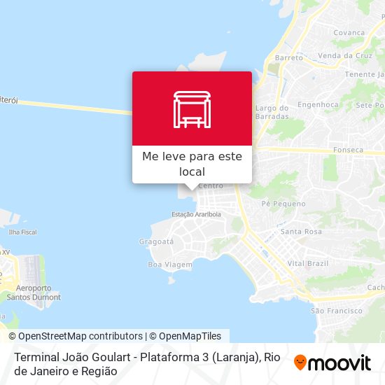 Terminal João Goulart - Plataforma 3 (Laranja) mapa
