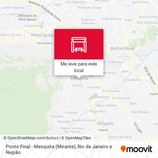 Ponto Final - Mesquita (Mirante) mapa