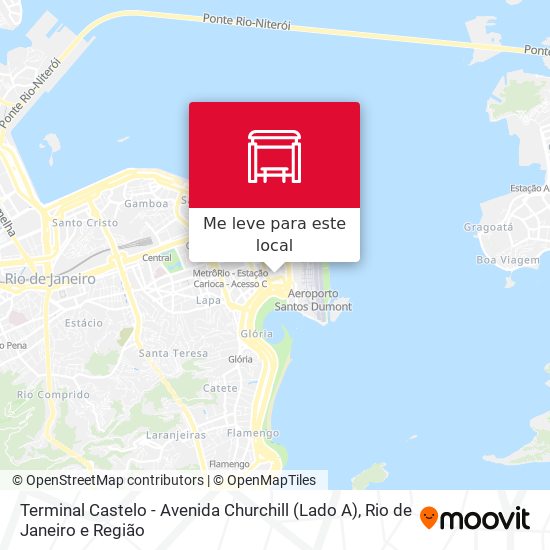 Terminal Castelo - Avenida Churchill (Lado A) mapa