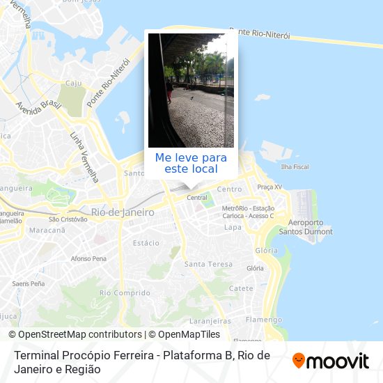 Terminal Procópio Ferreira - Plataforma B mapa