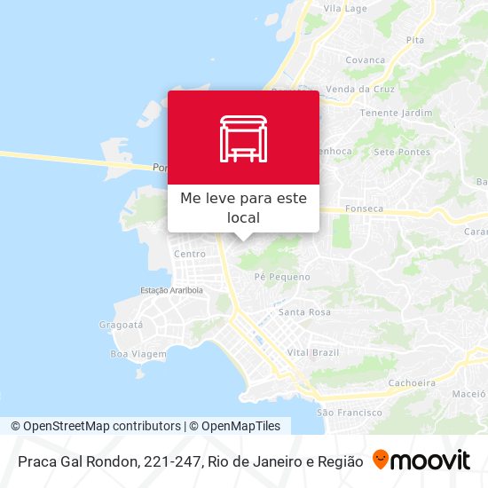 Praca Gal Rondon, 221-247 mapa