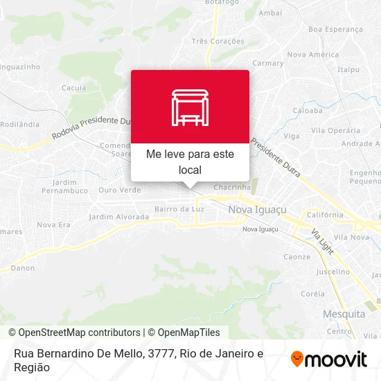 Rua Bernardino De Mello, 3777 mapa