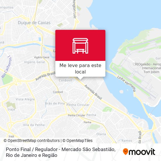 Ponto Final / Regulador - Mercado São Sebastião mapa