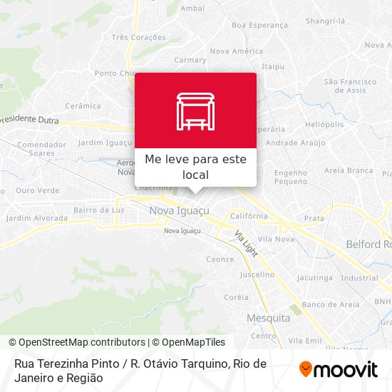 Rua Terezinha Pinto / R. Otávio Tarquino mapa