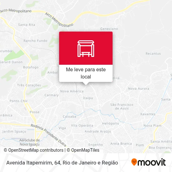 Avenida Itapemirim, 64 mapa