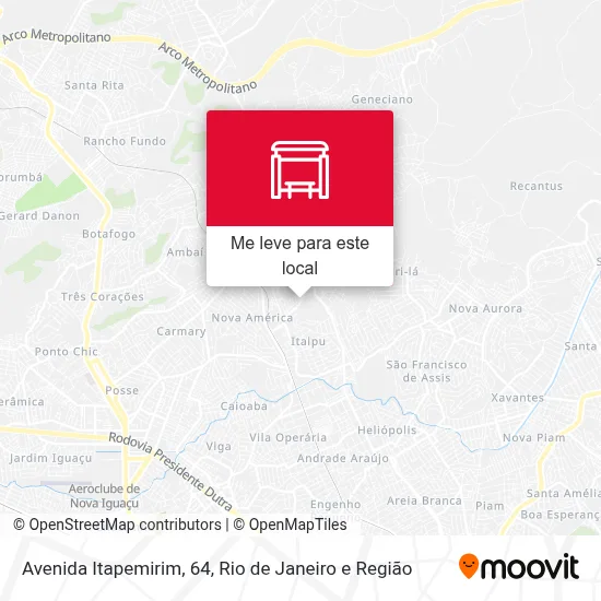 Avenida Itapemirim, 64 mapa