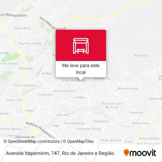 Avenida Itapemirim, 747 mapa