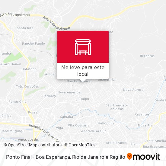 Ponto Final - Boa Esperança mapa