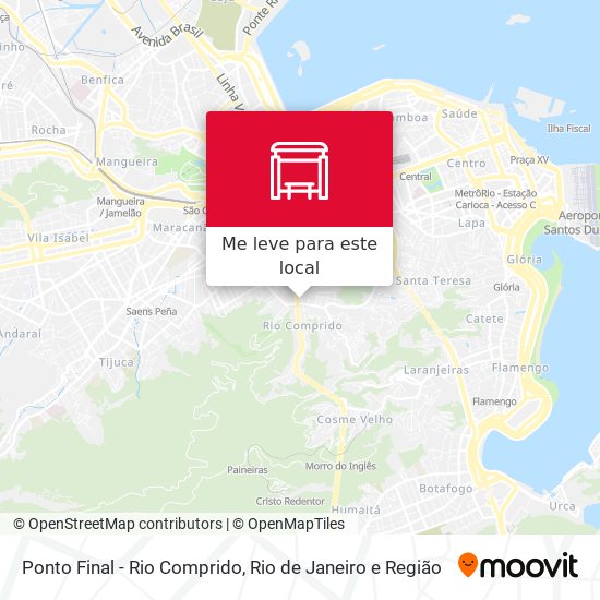 Ponto Final - Rio Comprido mapa