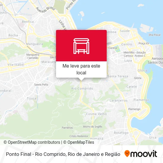 Ponto Final - Rio Comprido mapa