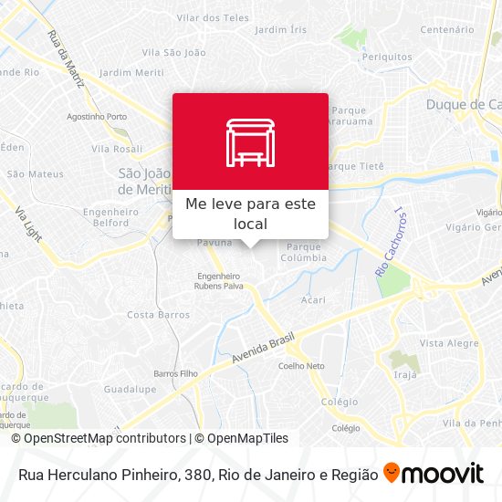 Rua Herculano Pinheiro, 380 mapa