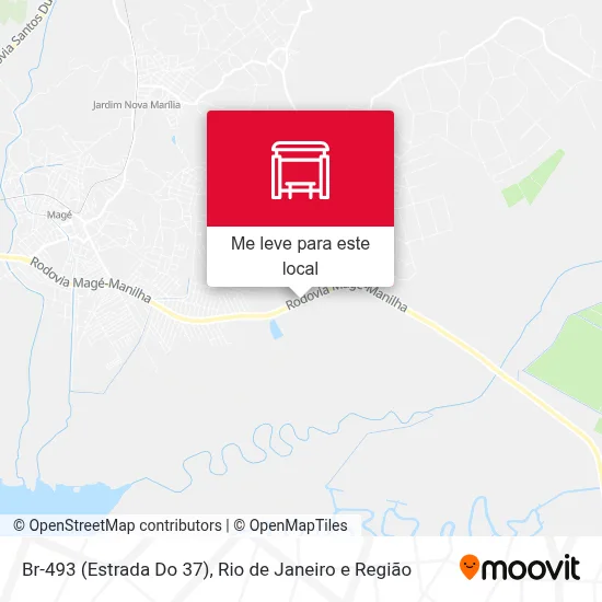 Br-493 (Estrada Do 37) mapa