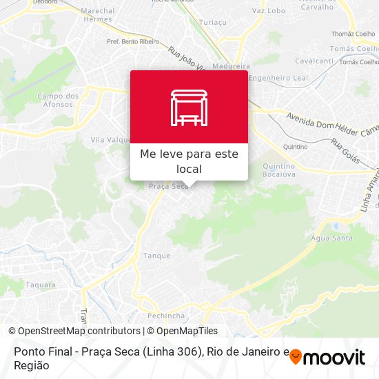 Ponto Final - Praça Seca (Linha 306) mapa