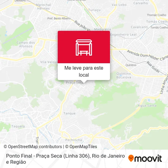 Ponto Final - Praça Seca (Linha 306) mapa