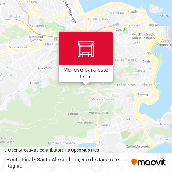 Ponto Final - Santa Alexandrina mapa