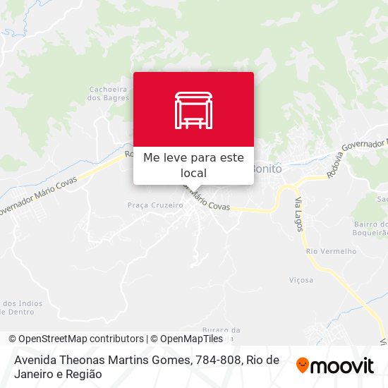 Avenida Theonas Martins Gomes, 784-808 mapa