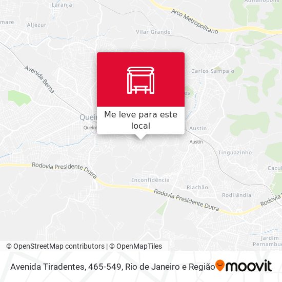 Avenida Tiradentes, 465-549 mapa