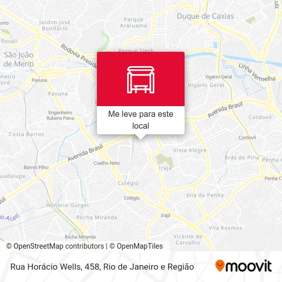 Rua Horácio Wells, 458 mapa
