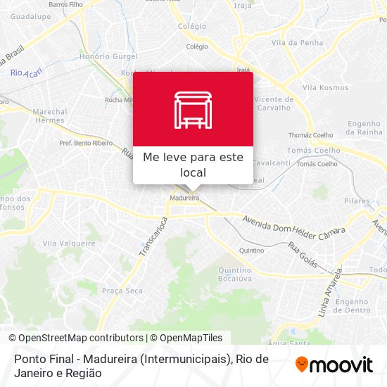 Ponto Final - Madureira (Intermunicipais) mapa