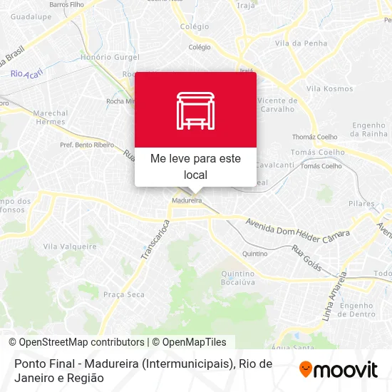 Ponto Final - Madureira (Intermunicipais) mapa