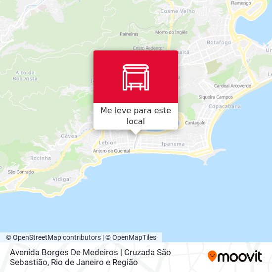Avenida Borges De Medeiros | Cruzada São Sebastião mapa