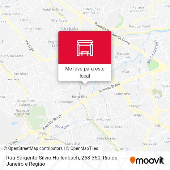 Rua Sargento Silvio Hollenbach, 268-350 mapa