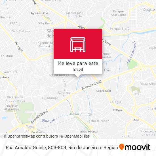 Rua Arnaldo Guinle, 803-809 mapa