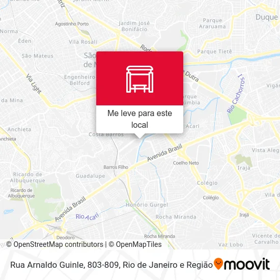 Rua Arnaldo Guinle, 803-809 mapa