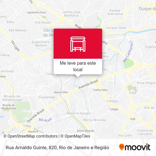 Rua Arnaldo Guinle, 820 mapa