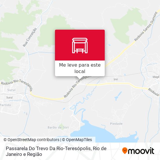 Passarela Do Trevo Da Rio-Teresópolis mapa
