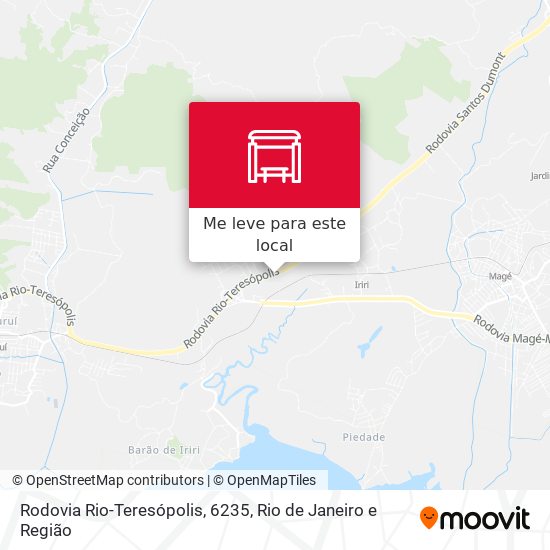 Rodovia Rio-Teresópolis, 6235 mapa