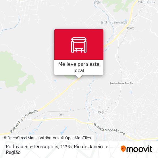 Rodovia Rio-Teresópolis, 1295 mapa