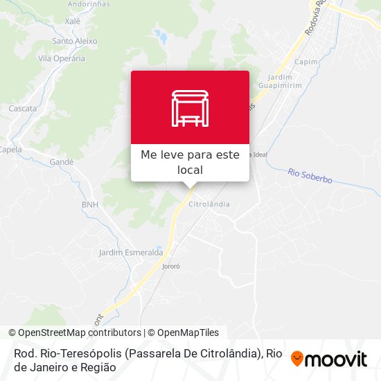 Rod. Rio-Teresópolis (Passarela De Citrolândia) mapa