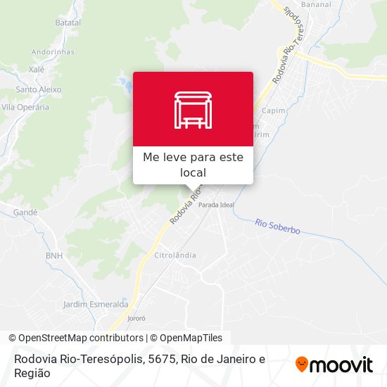 Rodovia Rio-Teresópolis, 5675 mapa