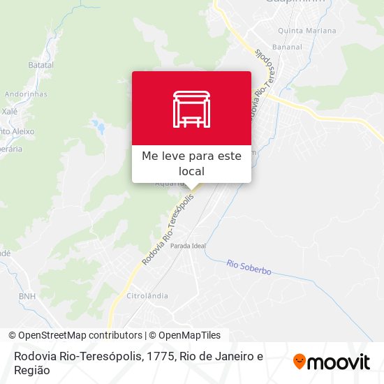 Rodovia Rio-Teresópolis, 1775 mapa