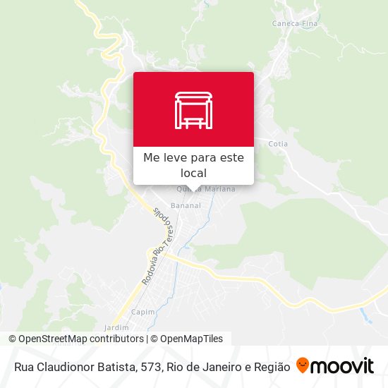 Rua Claudionor Batista, 573 mapa