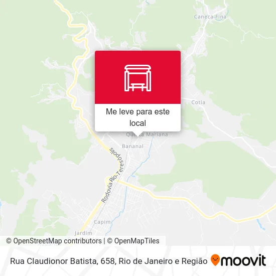 Rua Claudionor Batista, 658 mapa