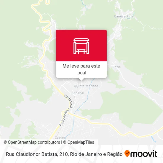 Rua Claudionor Batista, 210 mapa